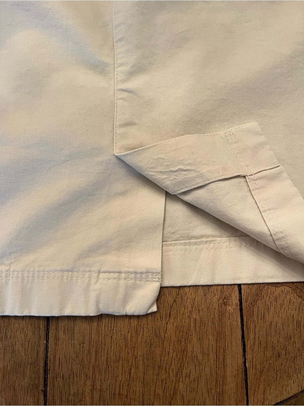 J. Jill Beige Live In Chino Style Cotton Blend Skirt size Medium - Picture 9 of 9